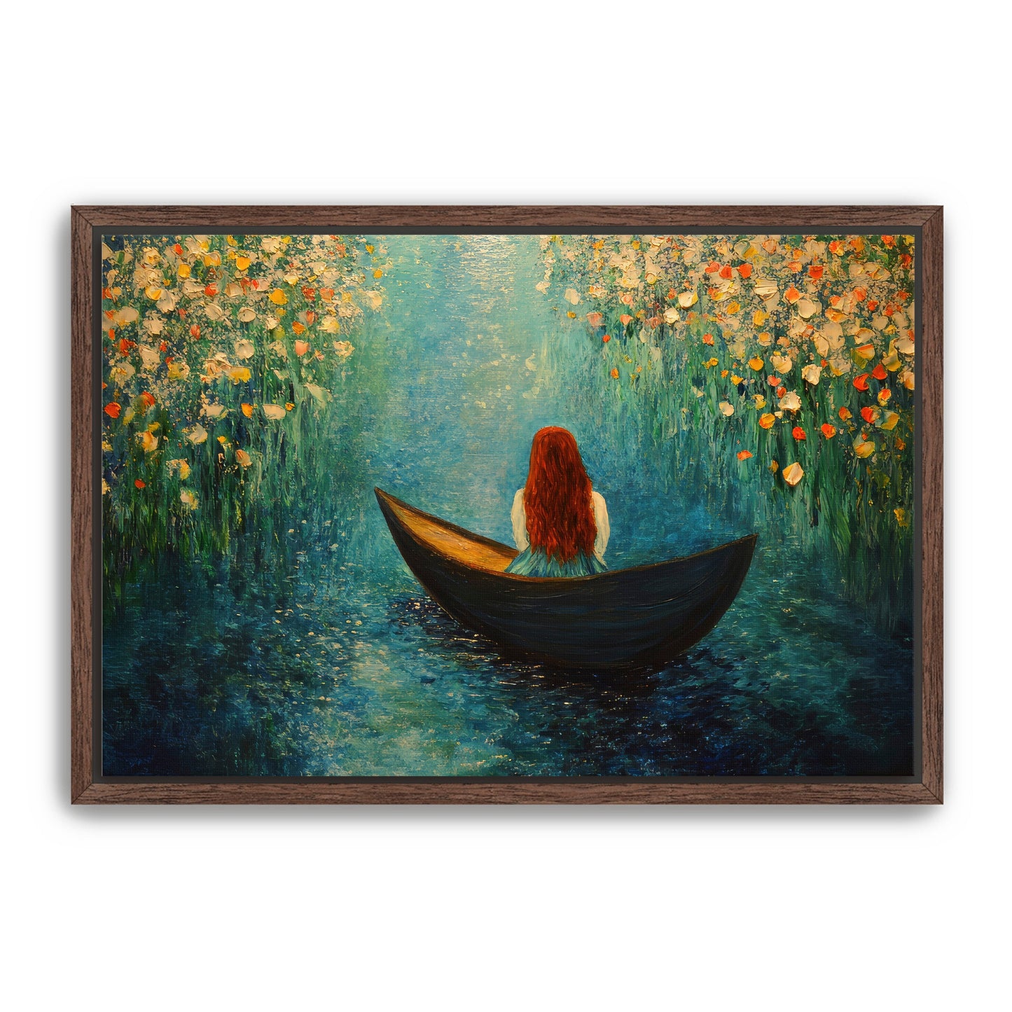 Woman in Boat Art