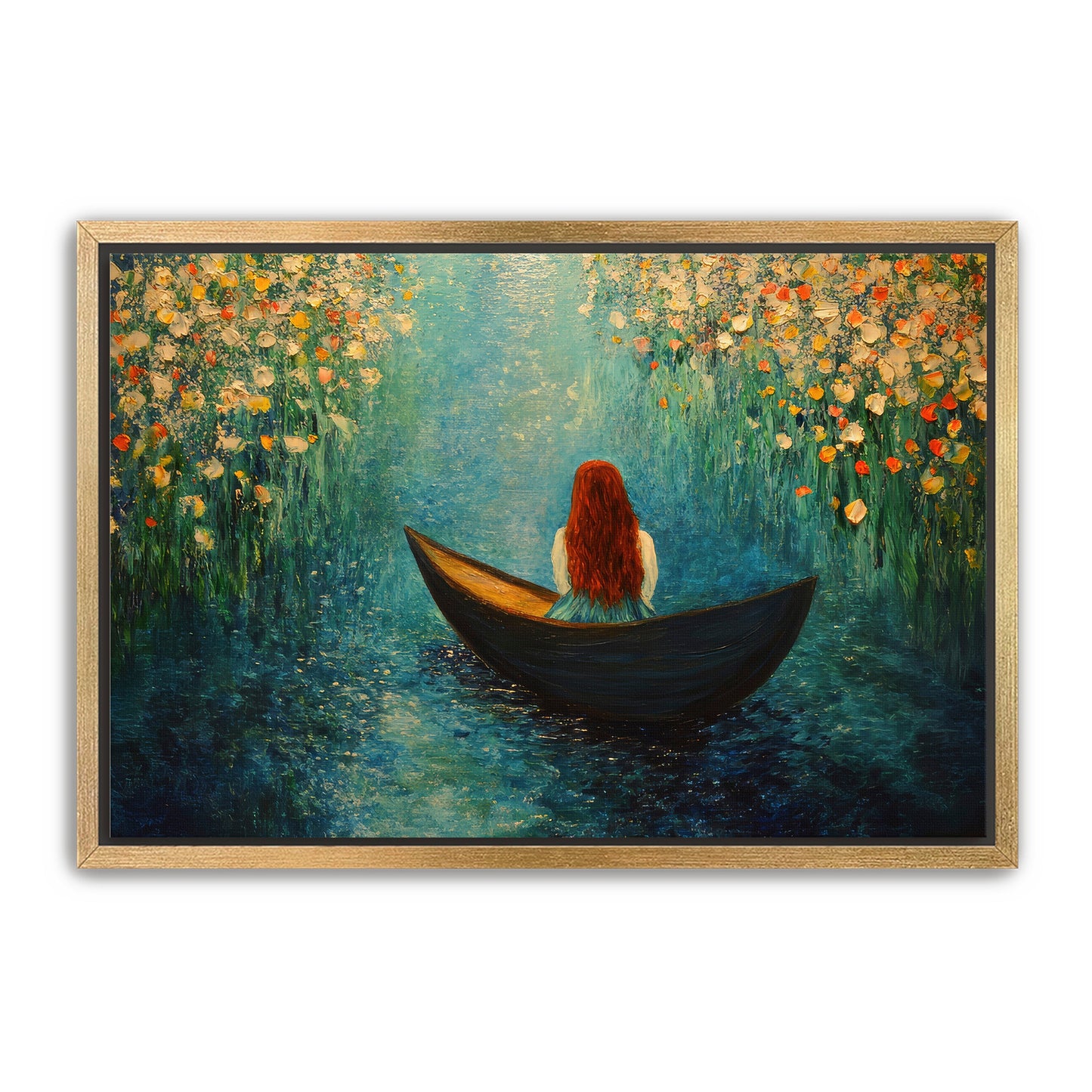 Woman in Boat Art