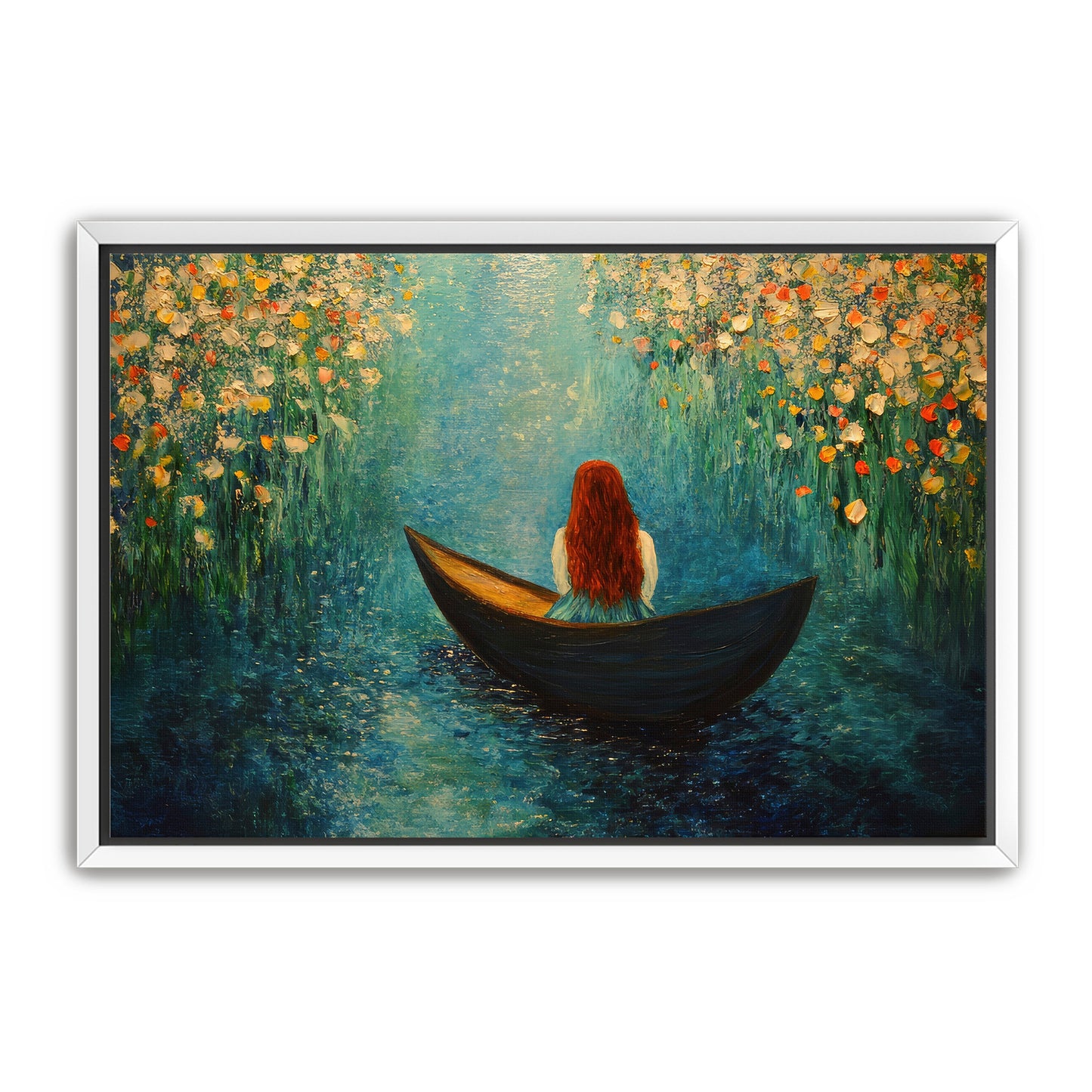 Woman in Boat Art