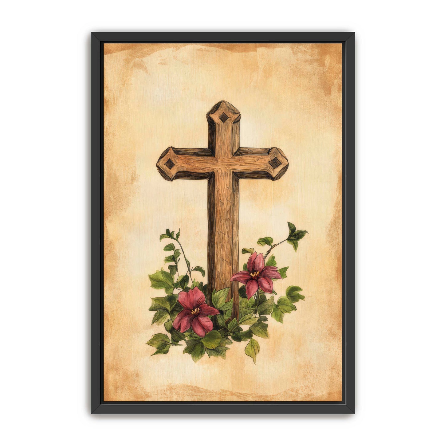 Wooden Cross Print