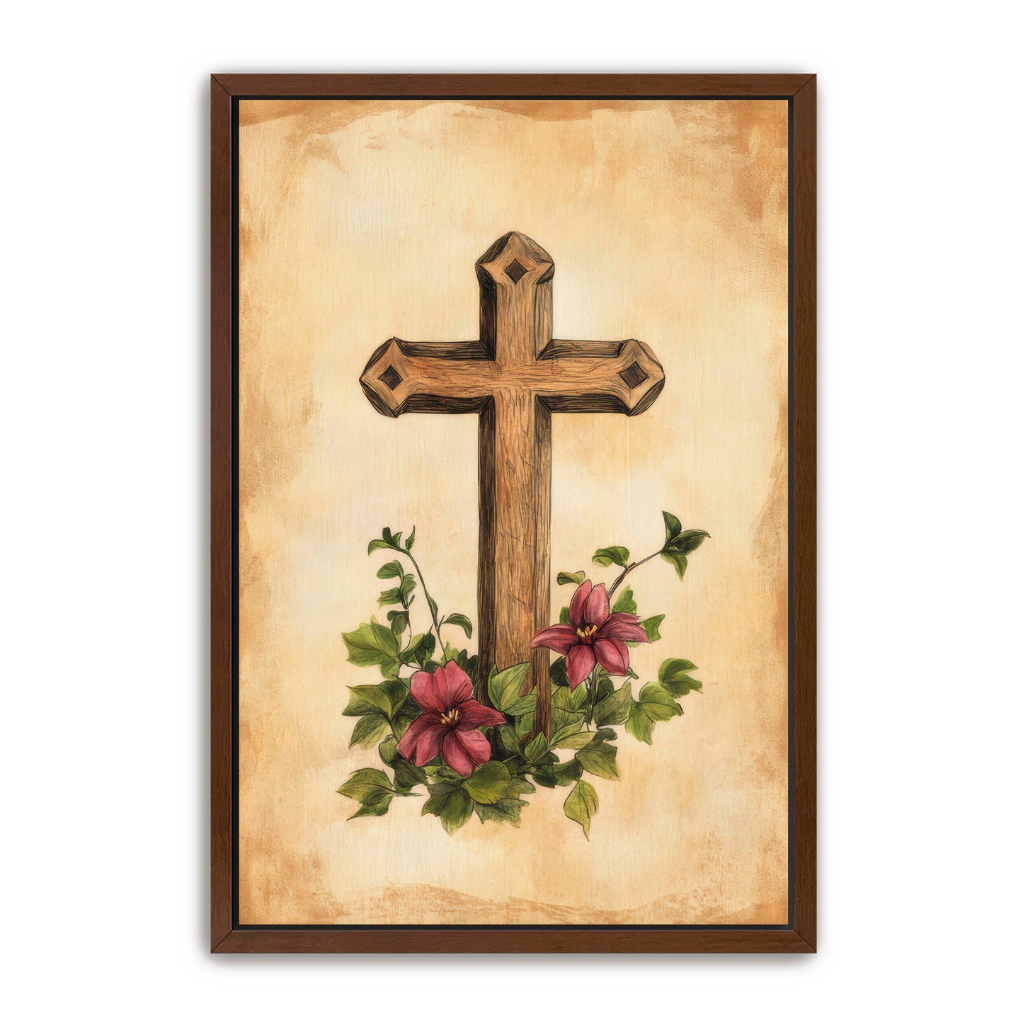 Wooden Cross Print