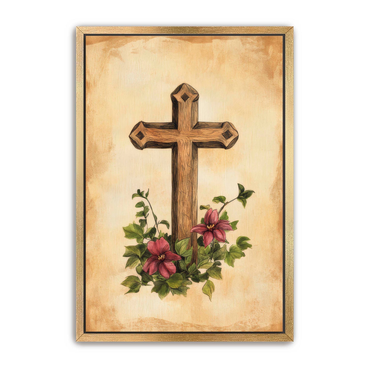 Wooden Cross Print