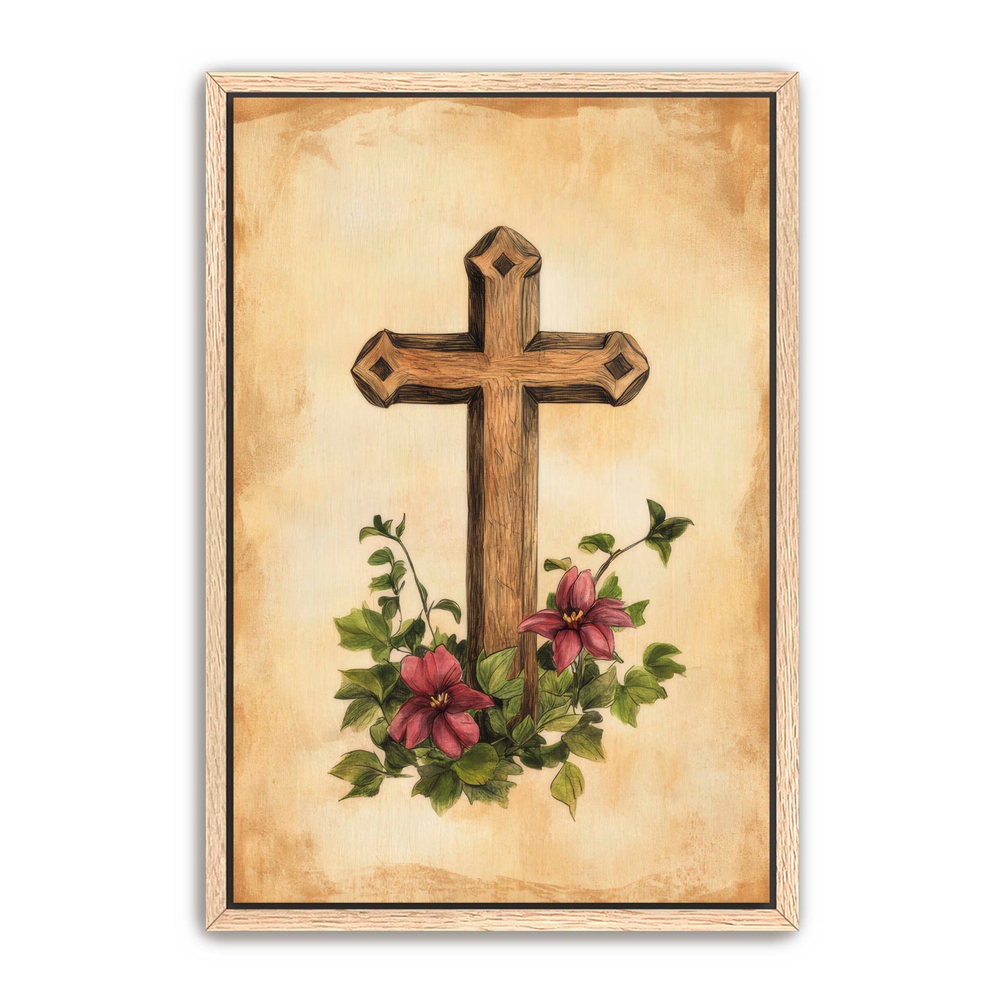 Wooden Cross Print