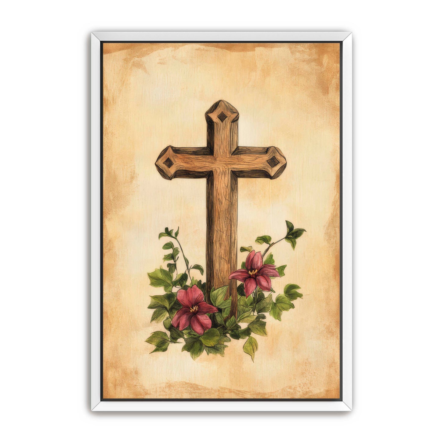 Wooden Cross Print