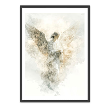 Abstract Watercolor Angel Painting