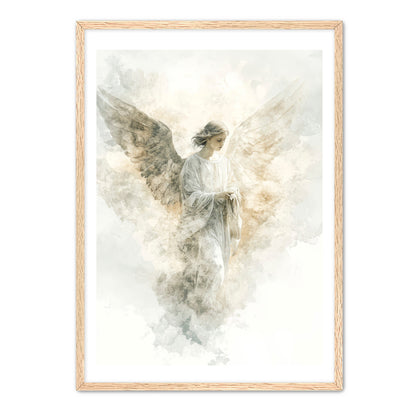 Abstract Watercolor Angel Painting