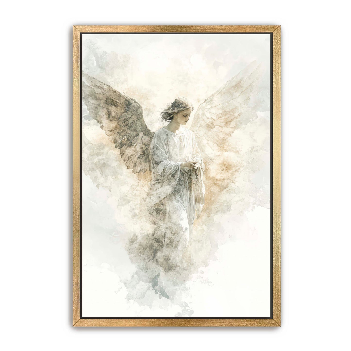 Abstract Watercolor Angel Painting