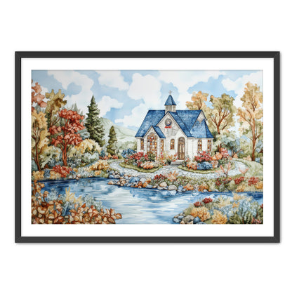 Beautiful Church by River