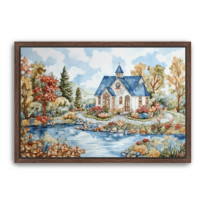 Beautiful Church by River