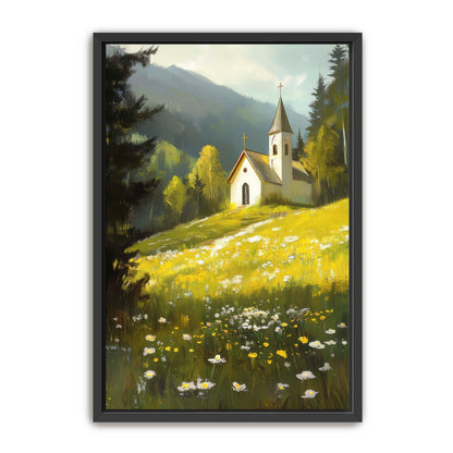 Church by Meadow