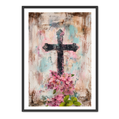 Cross Print on Texture