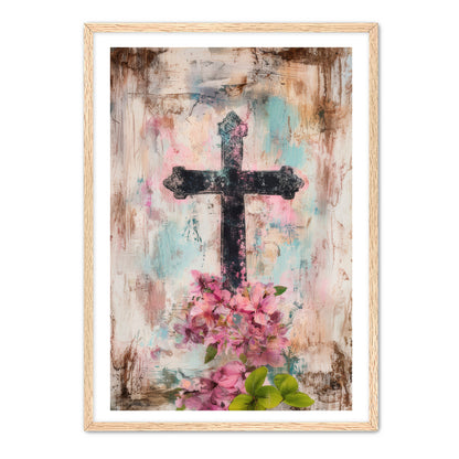 Cross Print on Texture