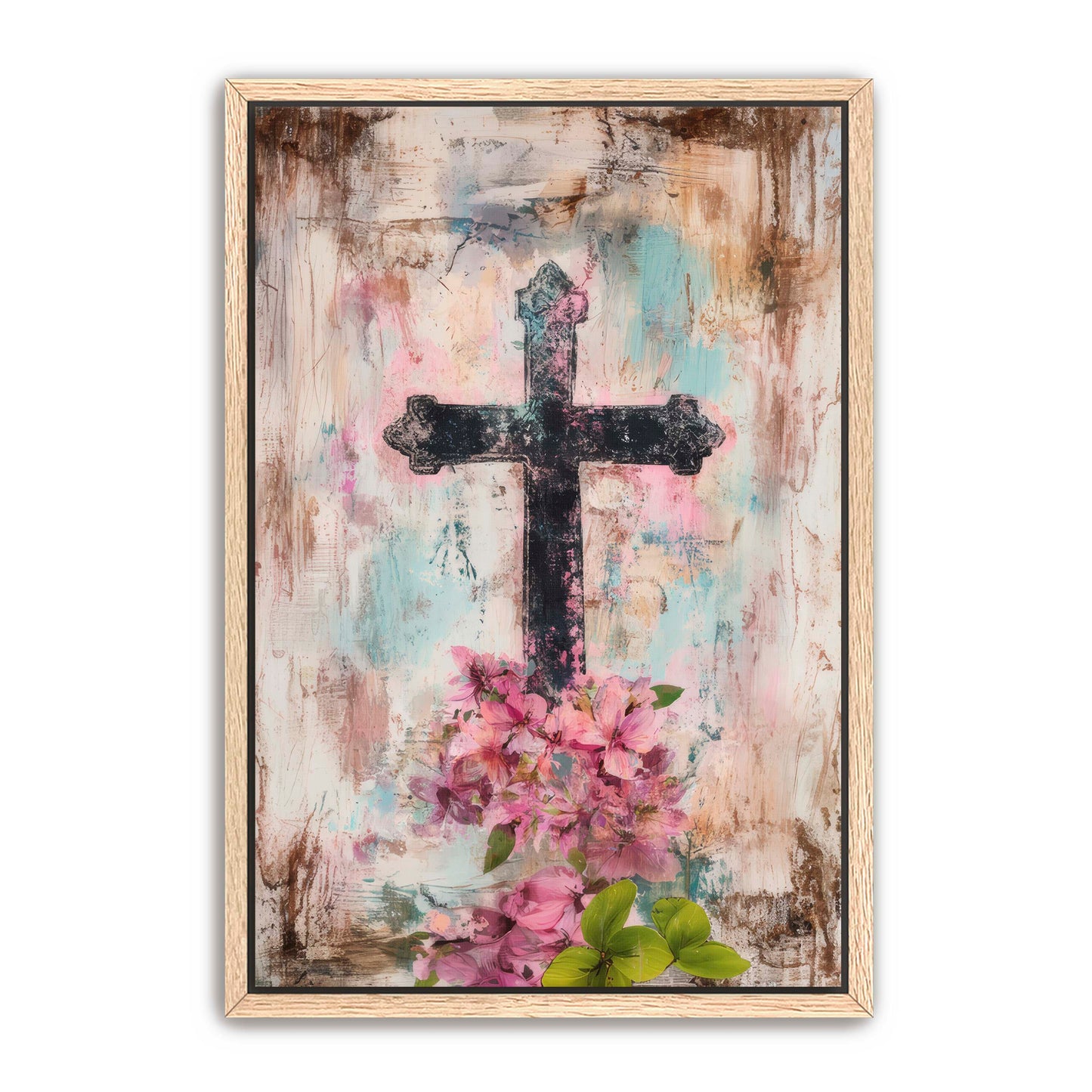 Cross Print on Texture