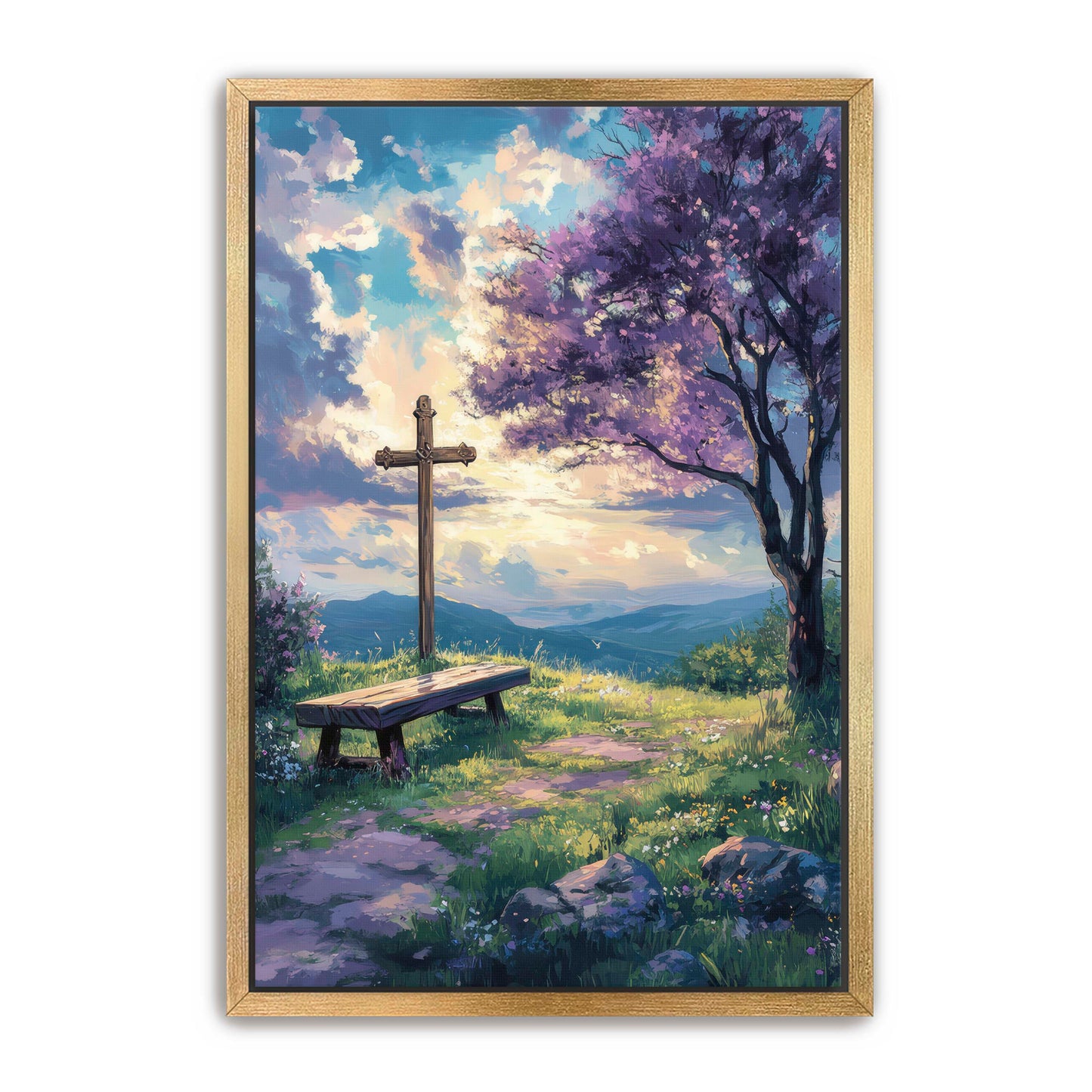 Cross by the Bench