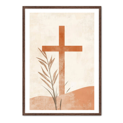 Cross in Desert Print