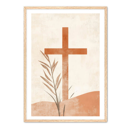 Cross in Desert Print