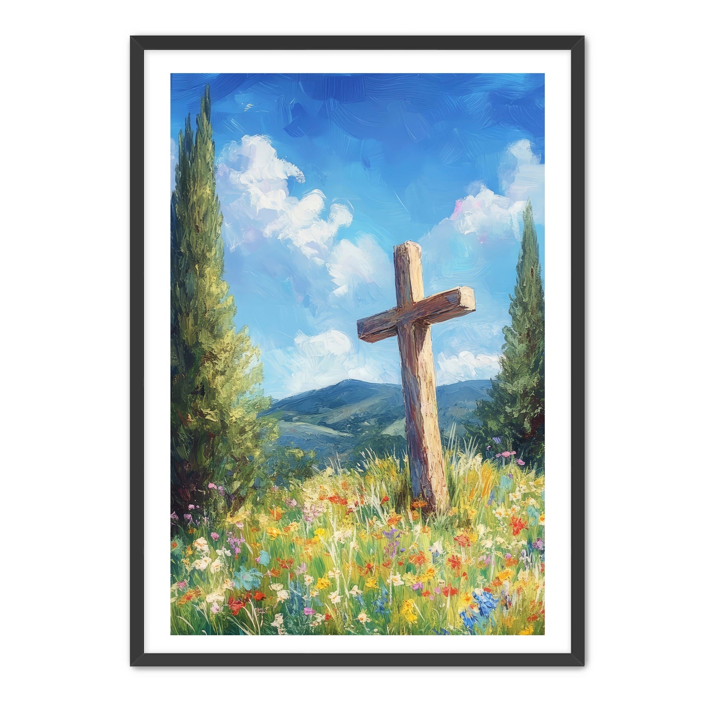 Cross in the Flowers