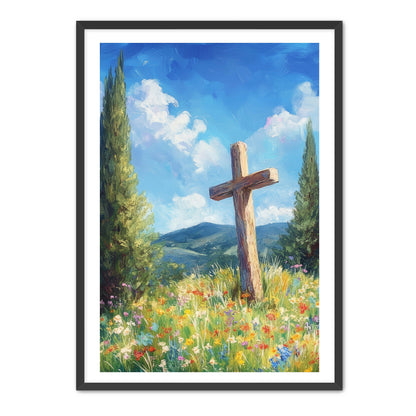Cross in the Flowers