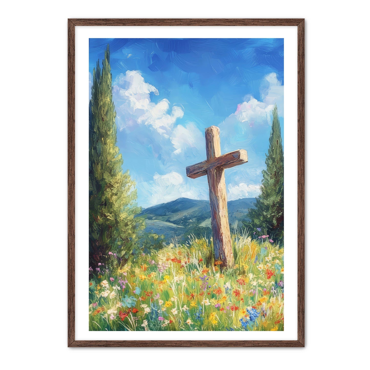 Cross in the Flowers