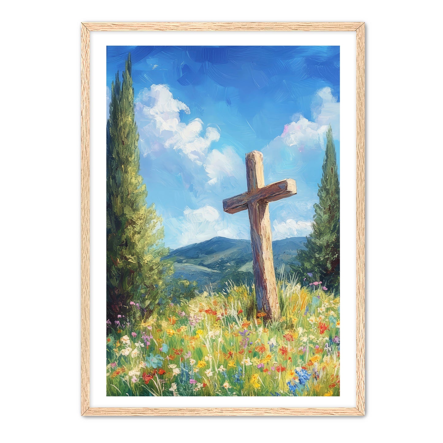 Cross in the Flowers