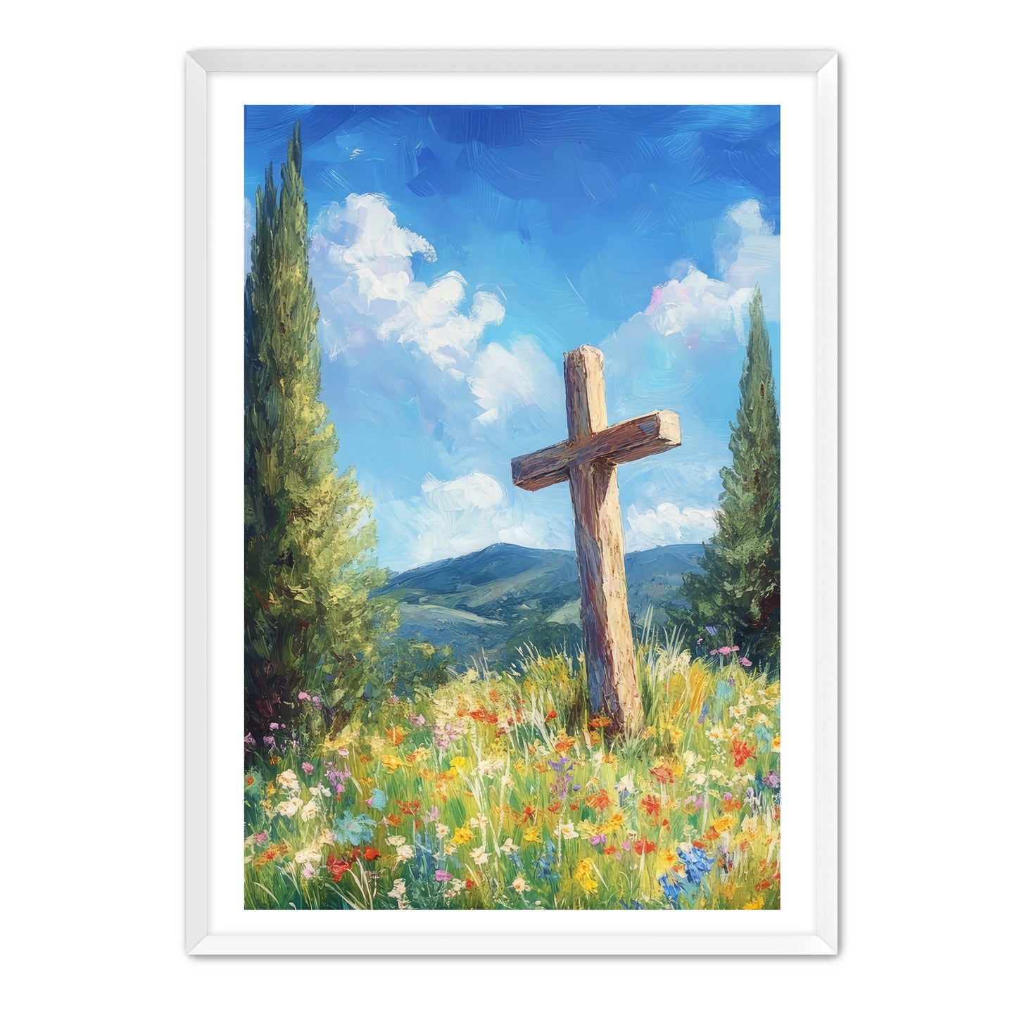 Cross in the Flowers