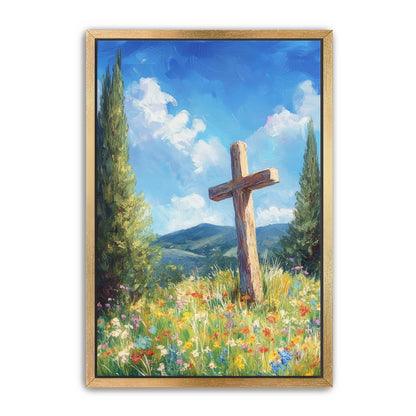 Cross in the Flowers