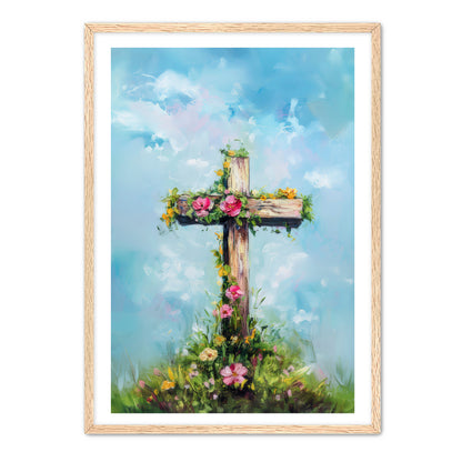 Cross with Flowers