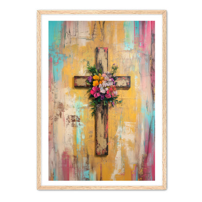 Cross with Flowers On Top