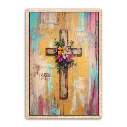 Cross with Flowers On Top