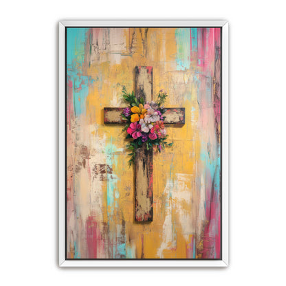 Cross with Flowers