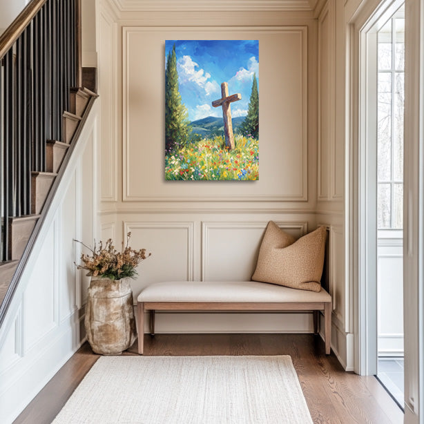 Cross in the Flowers