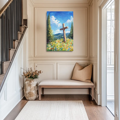 Cross in the Flowers