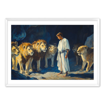 Daniel with Lions in Den