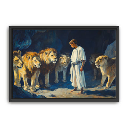 Daniel with Lions in Den