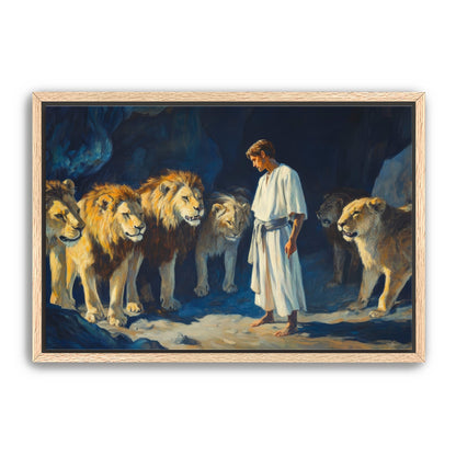 Daniel with Lions in Den