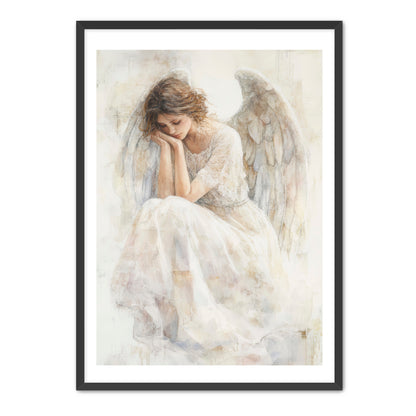Delicated White Angel Painting