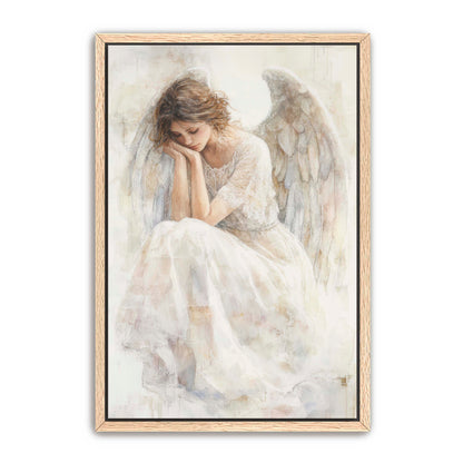 Delicated White Angel Painting