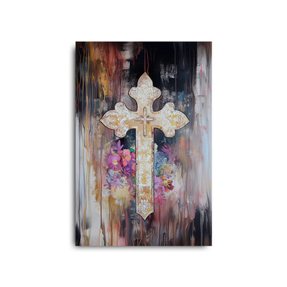 Elegant Cross Painting