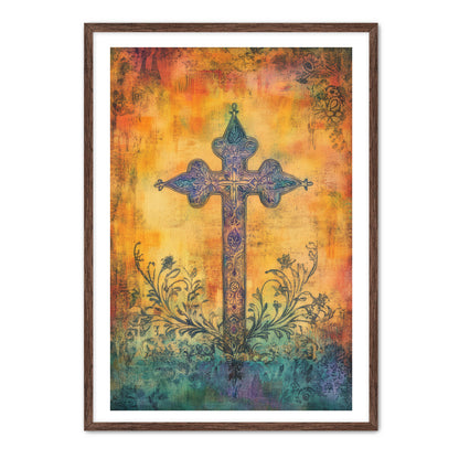 Elegant Boho Cross Print