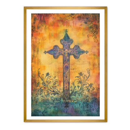 Elegant Boho Cross Print