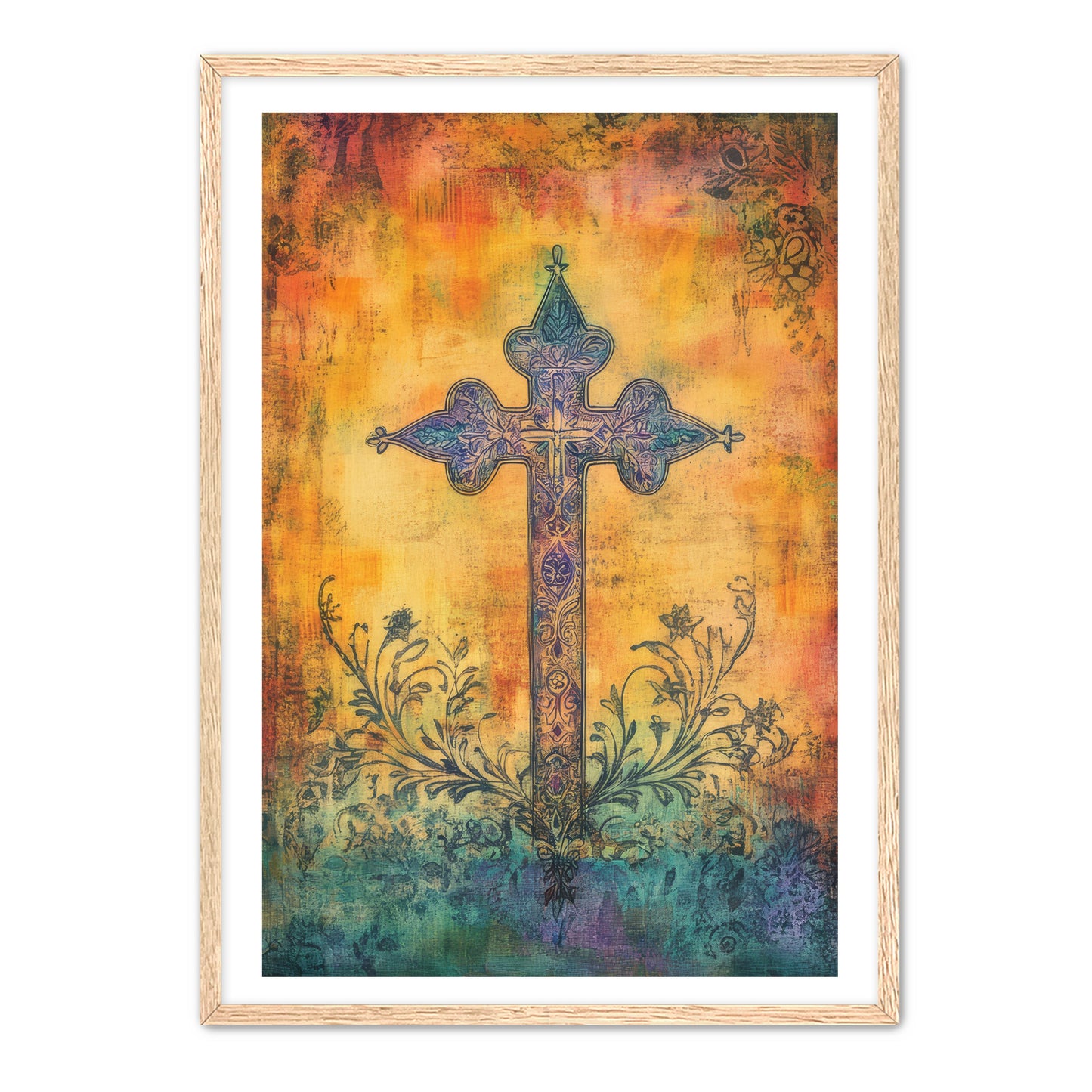 Elegant Boho Cross Print