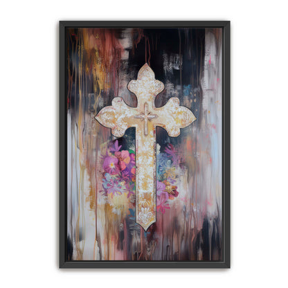 Elegant Cross Painting