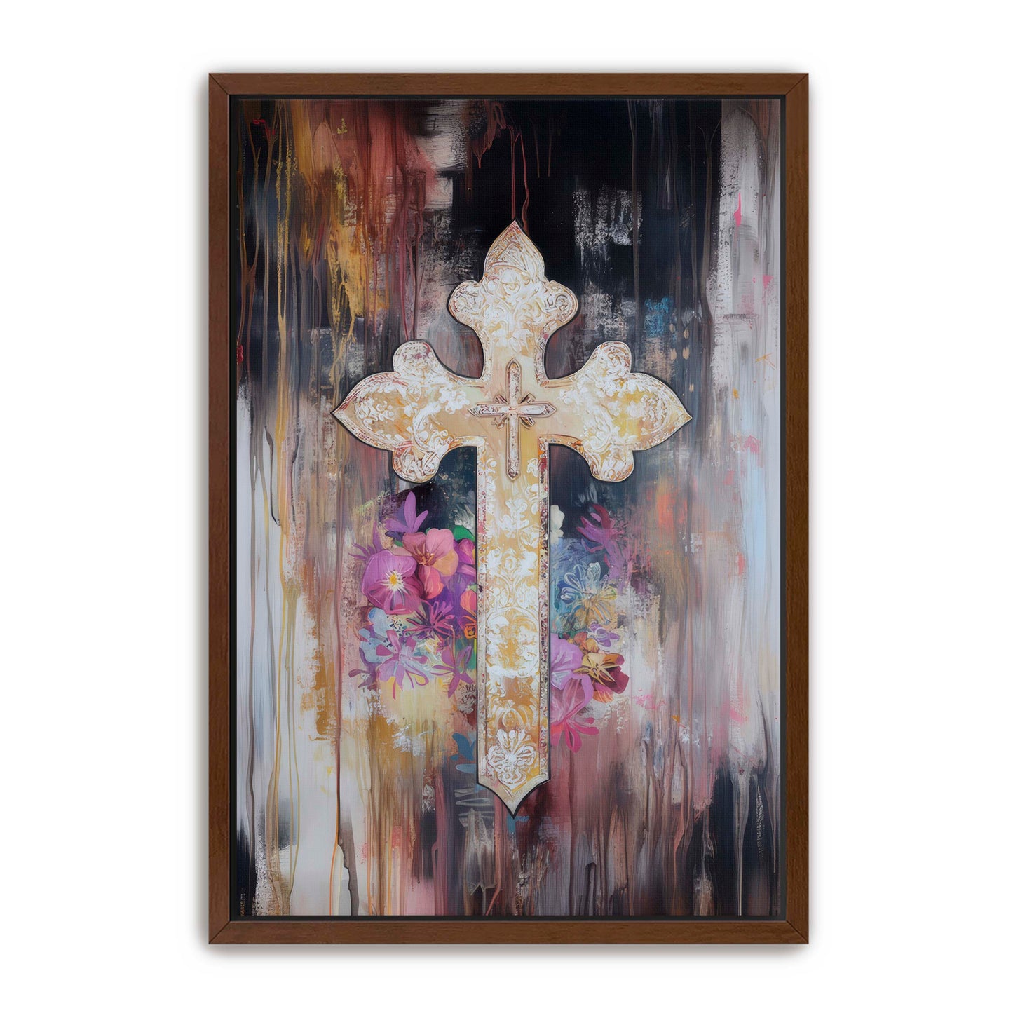 Elegant Cross Painting