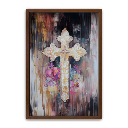 Elegant Cross Painting