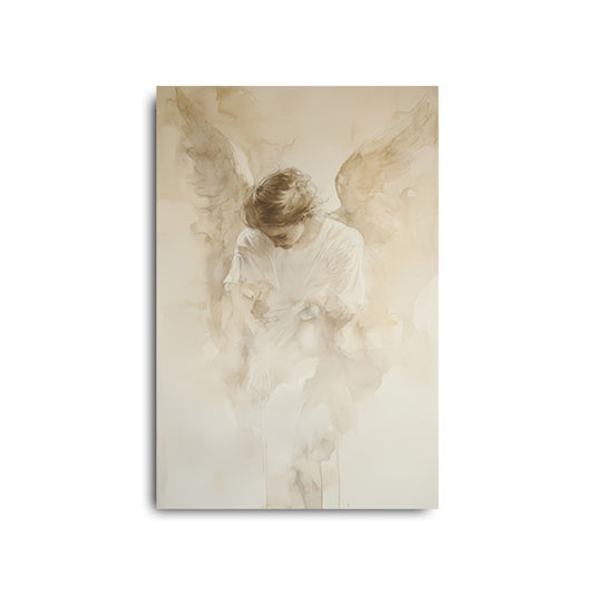 Faded Watercolor Angel Painting