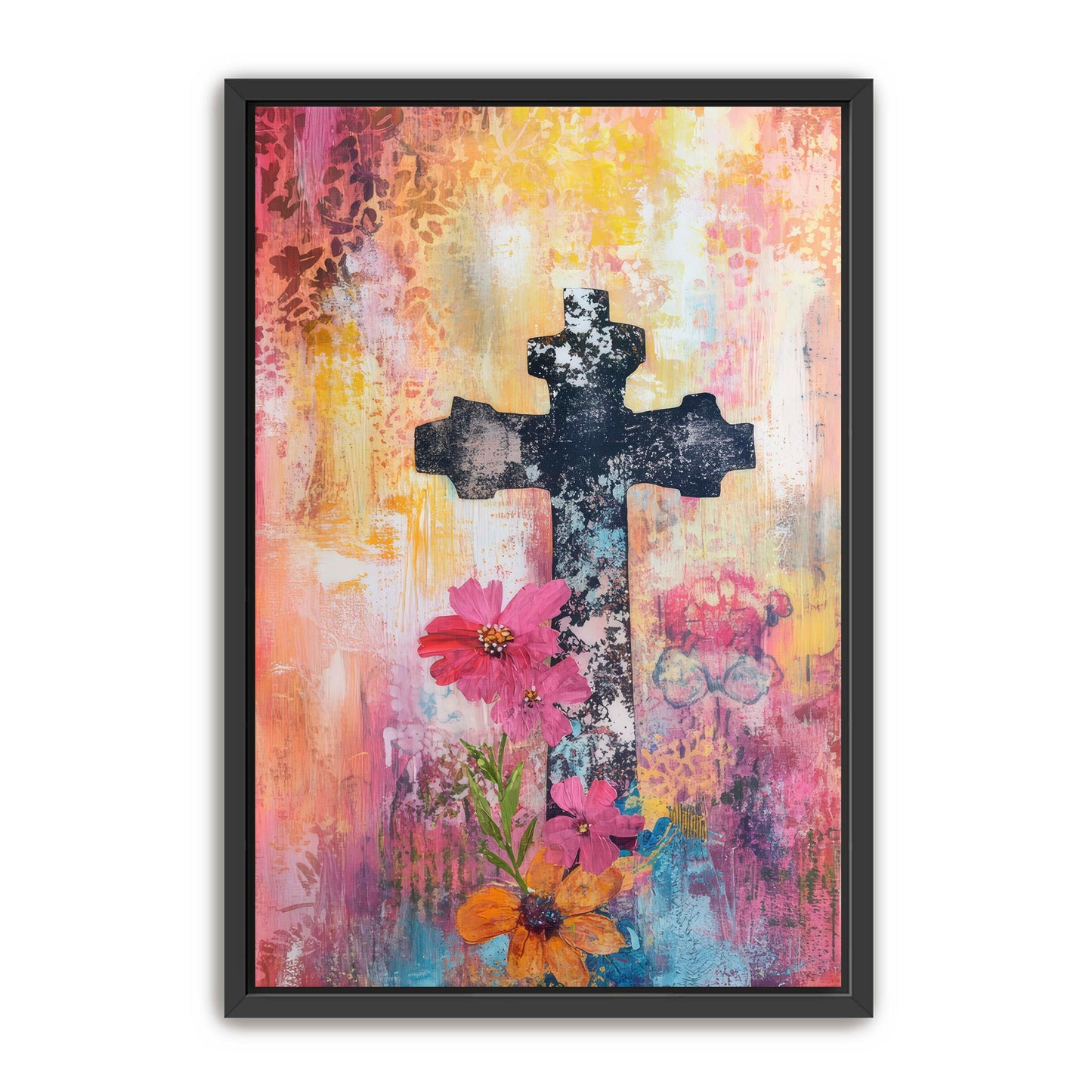 Faded Art Print of Cross