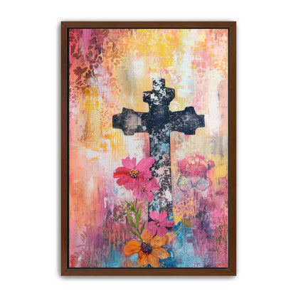 Faded Art Print of Cross