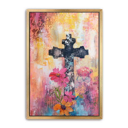 Faded Art Print of Cross