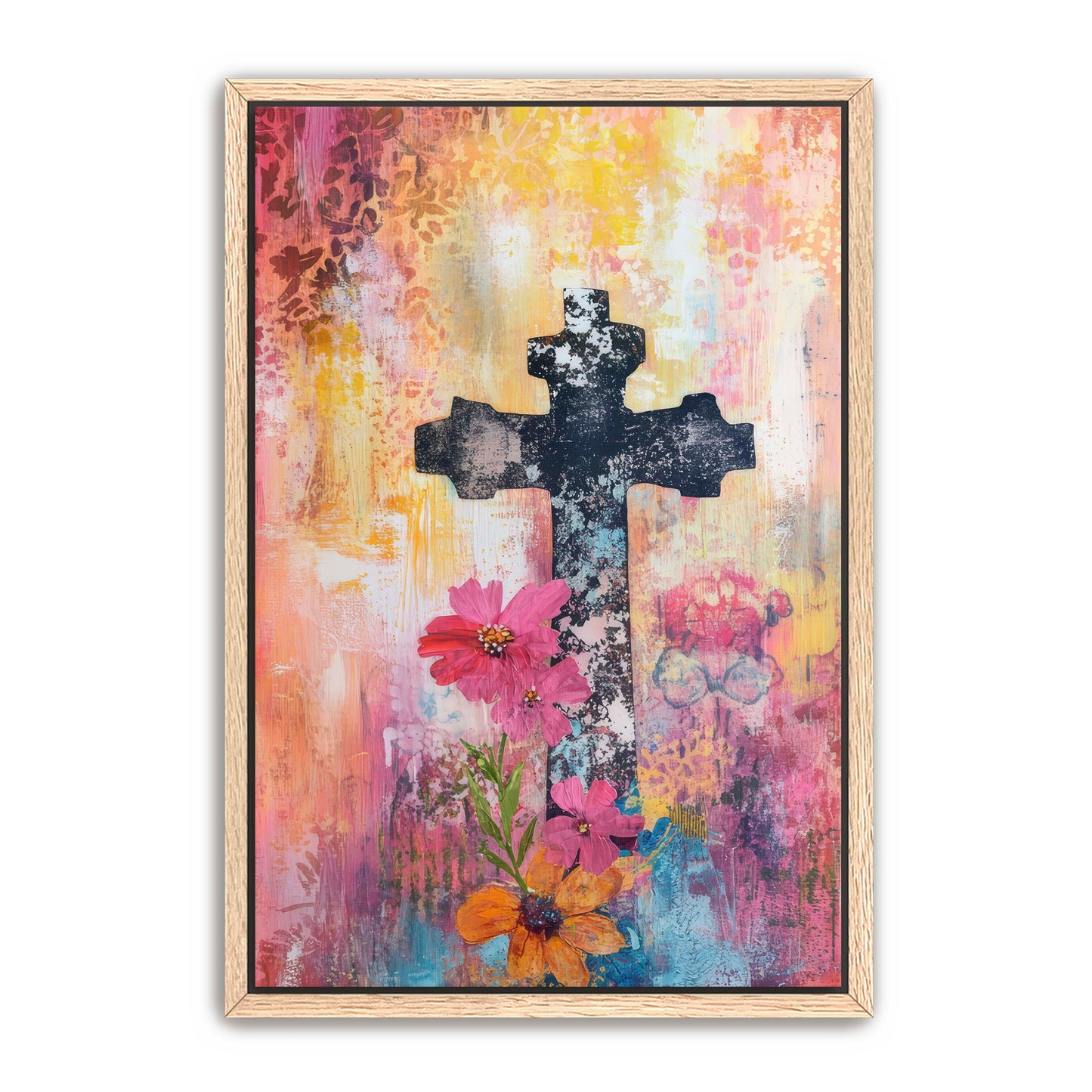 Faded Art Print of Cross