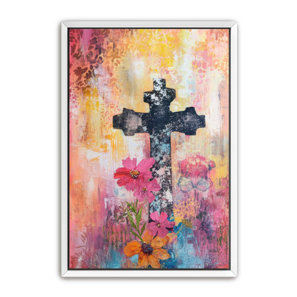 Faded Art Print of Cross